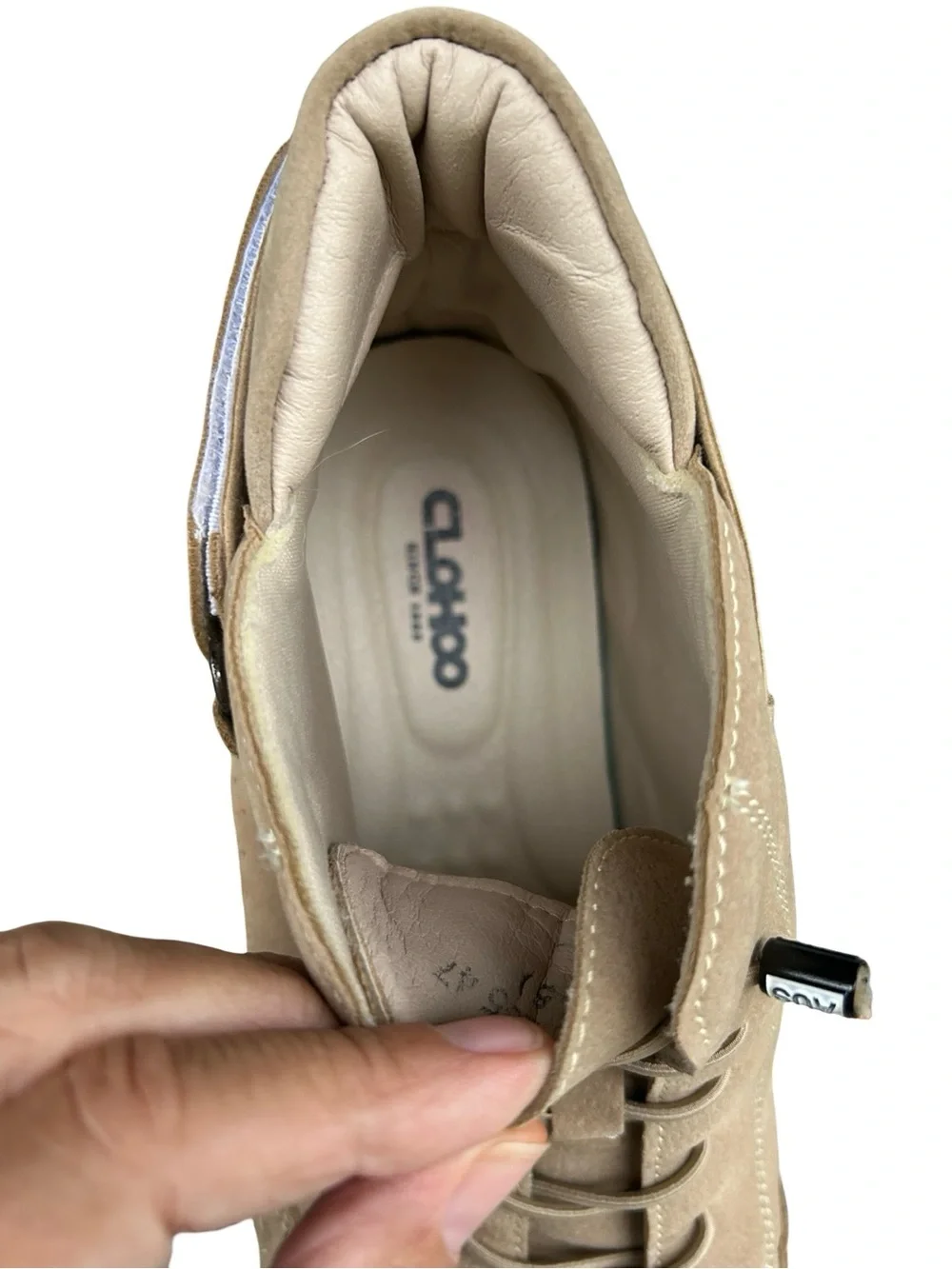 Clohoo Men's Tan High-Top Sneakers